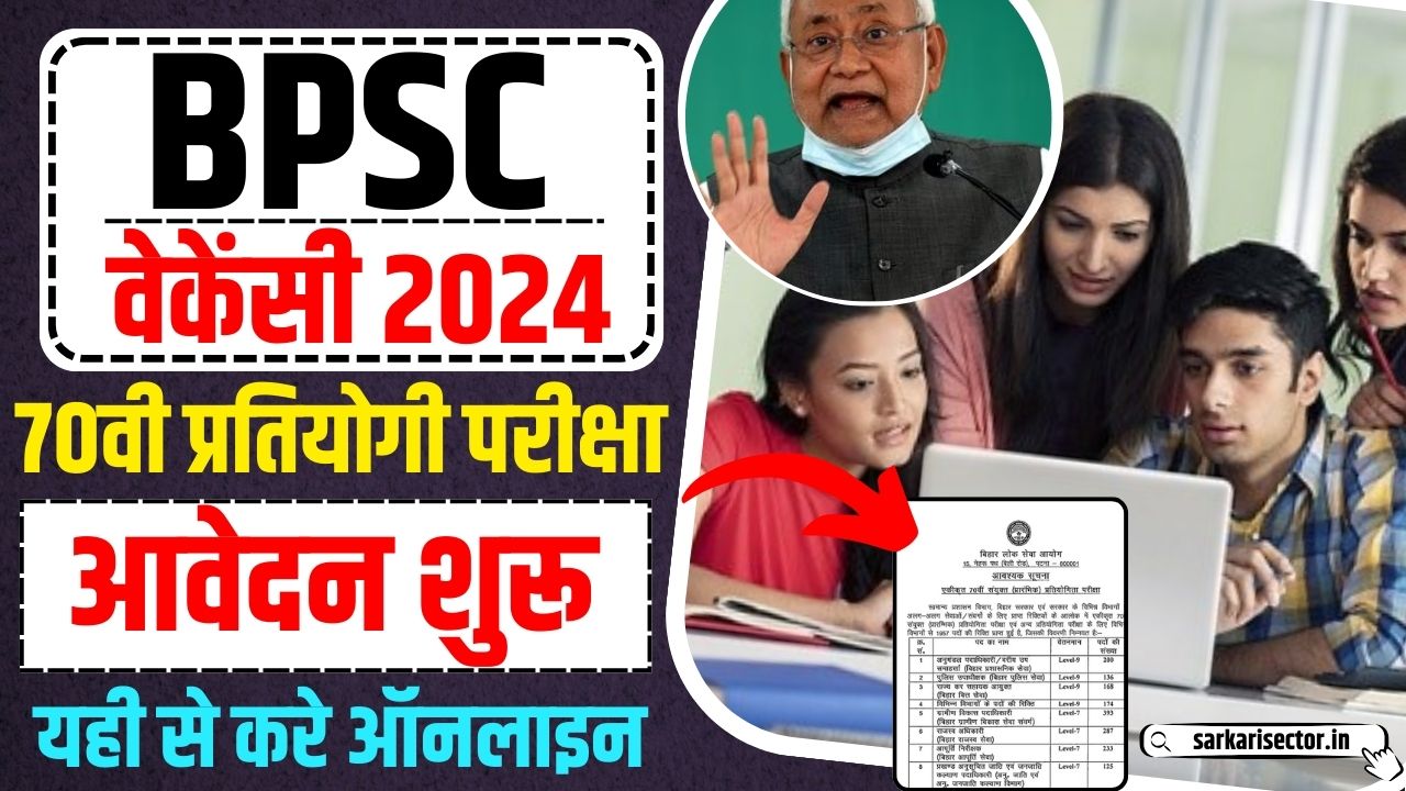 BPSC 70th Vacancy 2024