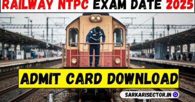 Railway NTPC Exam Date 2025