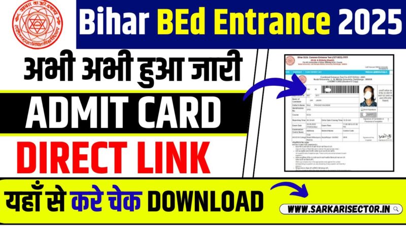 Bihar BEd Admit Card 2025